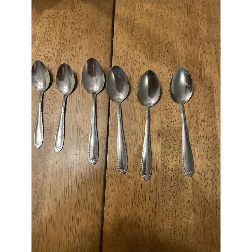 11 piece stainless steel silverware set‎ spoons  And Forks
